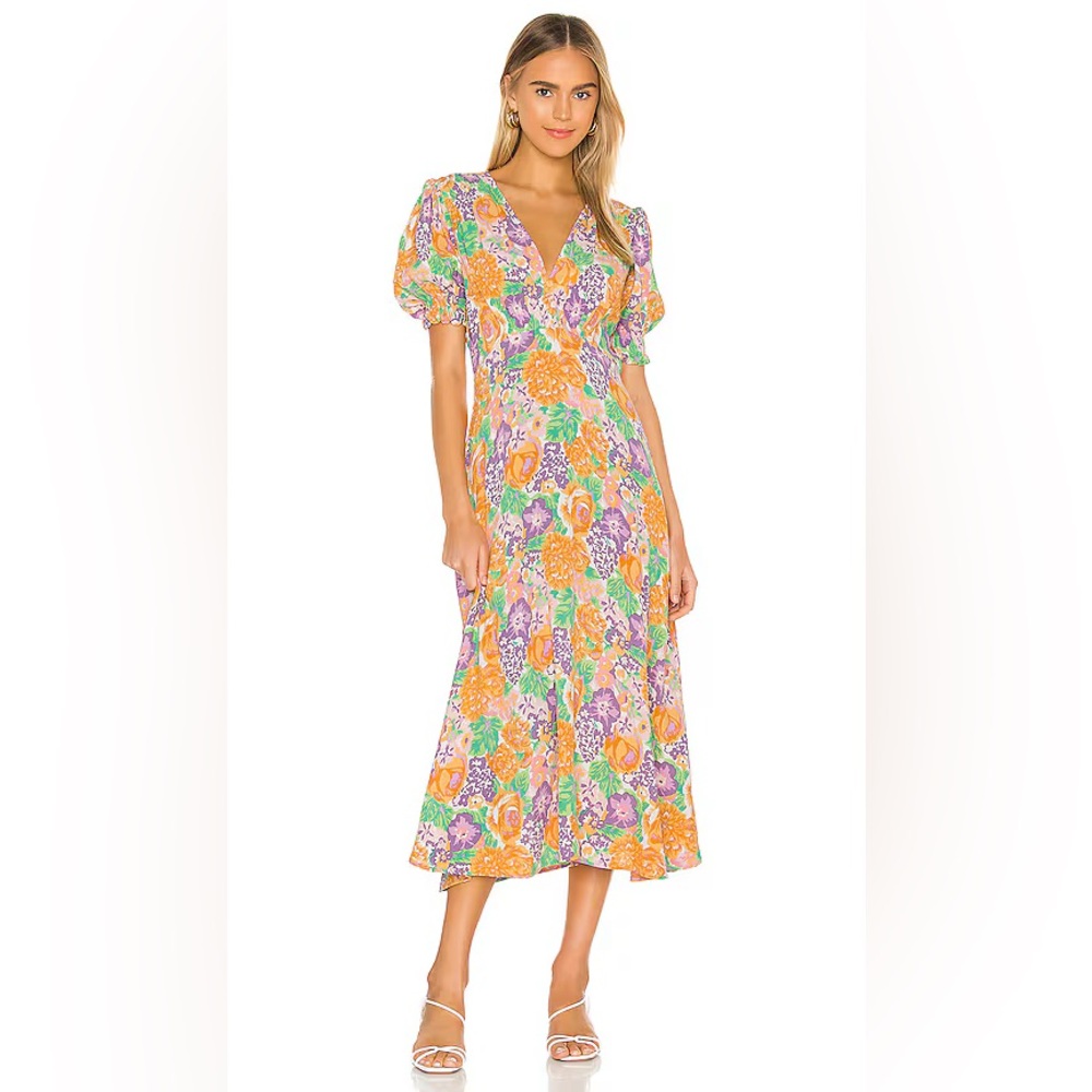 Faithfull the Brand Marie Louise Midi Dress